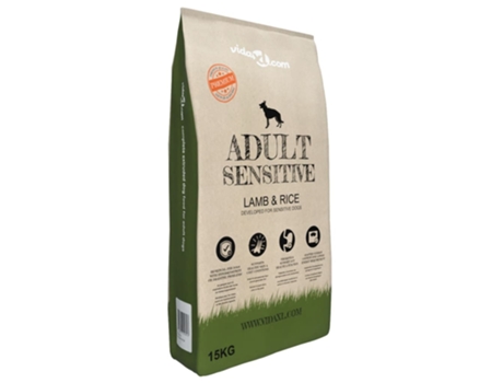 Comida Seca para Perros VIDAXL Premium Adult Sensitive Lamb and Rice (15 kg)