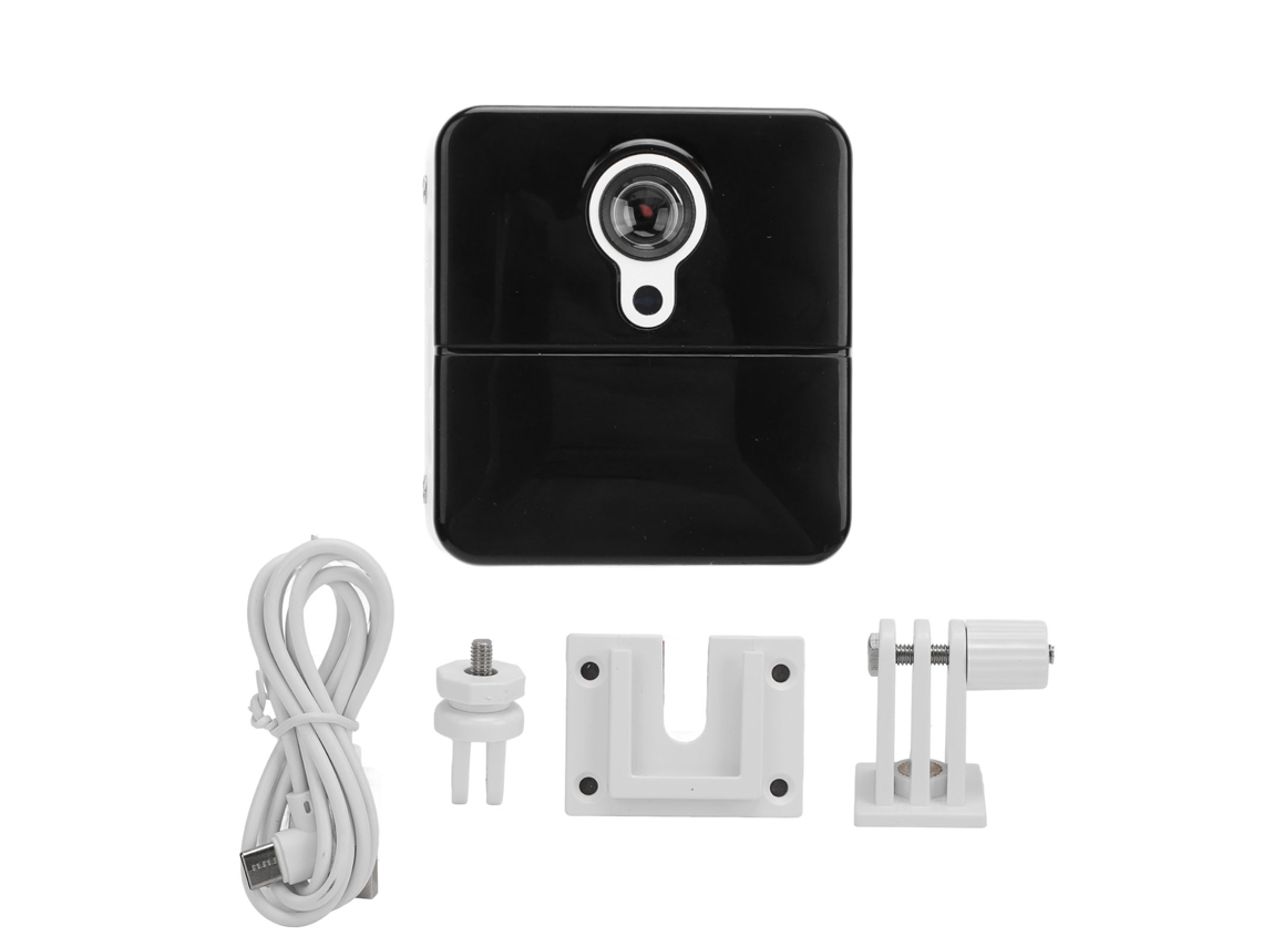 Cámara De Seguridad Inalámbrica Wifi 1080p Hd Visión Nocturna Ángulo Amplio Detección De Movimiento Para Hogar Interior