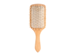 Peine De Madera Natural Antiestático Con Almohadilla Para Cuidado Del Cabello Y Masaje (blanco)