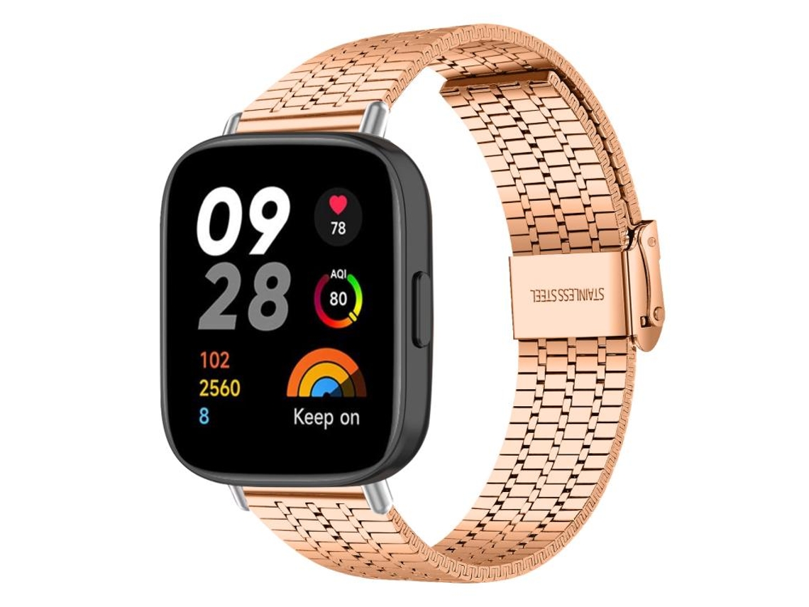 Pulsera para Redmi Watch 3 - Acero inoxidable - Hebilla de siete cuentas