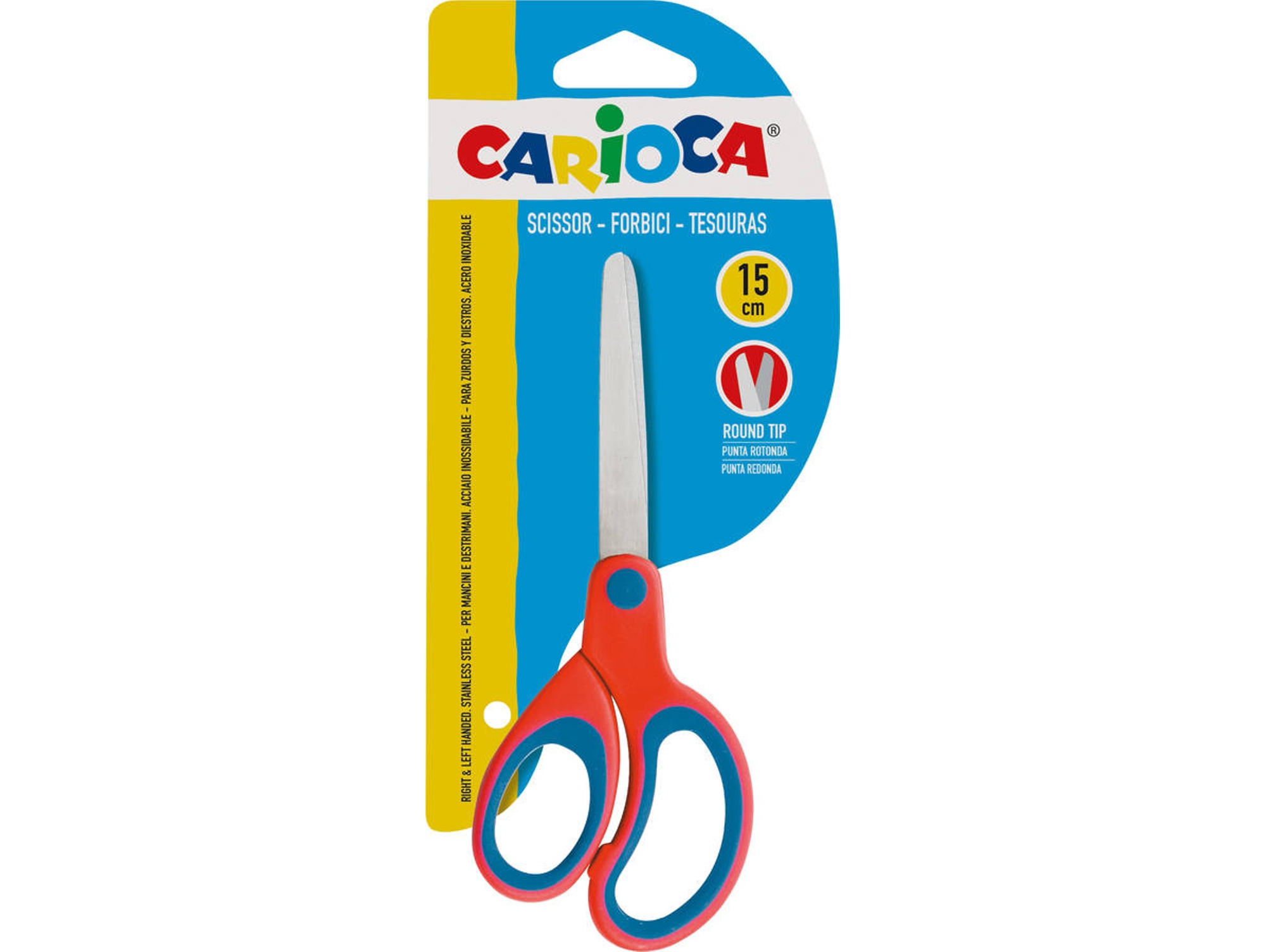 Tijera CARIOCA 42635 (Rojo - 15cm)