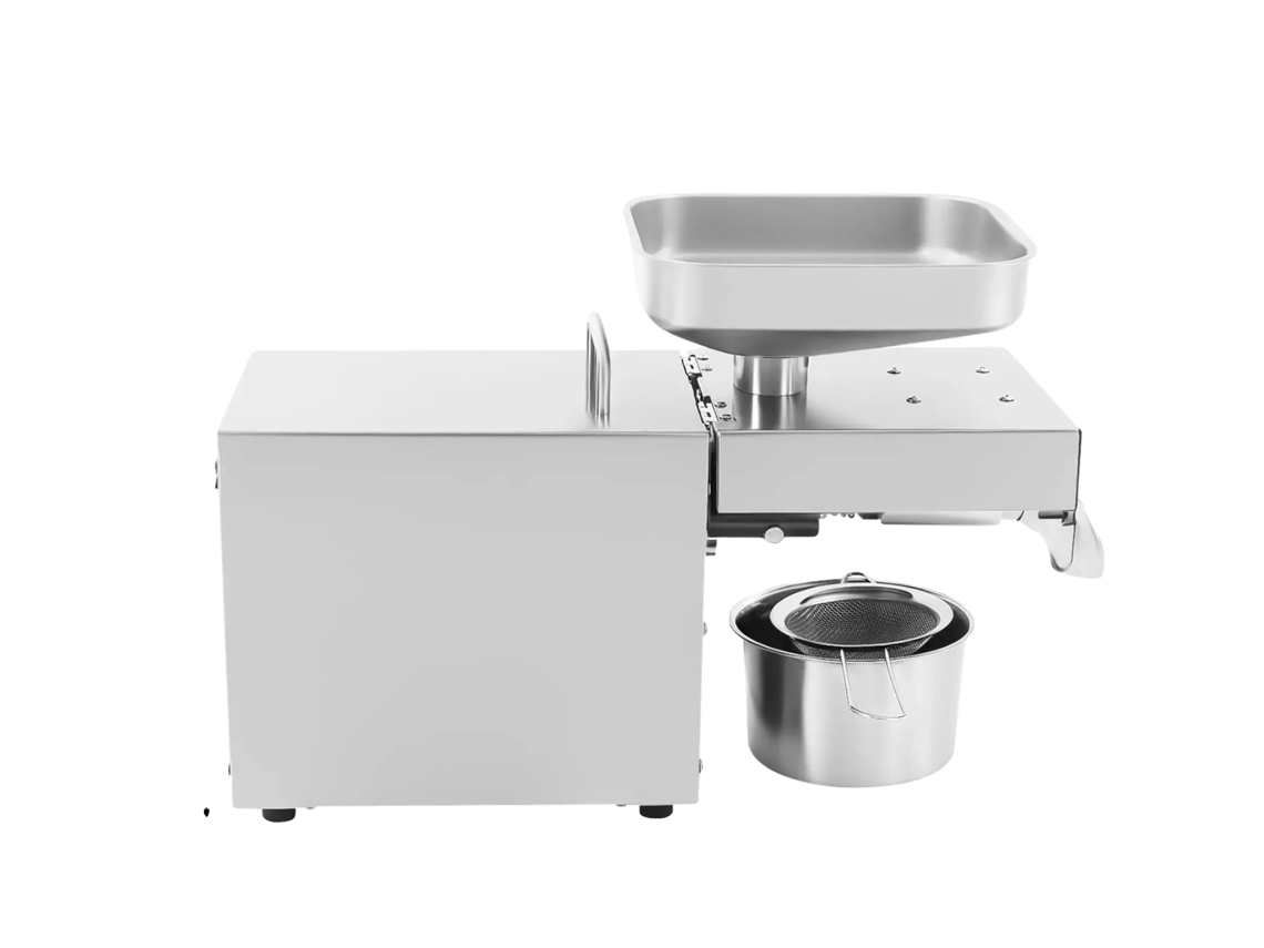 Máquina de prensado de aceite, extracción eficiente, acero inoxidable duradero, transparente