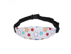 Diadema ajustable de soporte para la cabeza del bebé, almohada de seguridad con diseño de dibujos animados para que los niños duerman cómodamente.