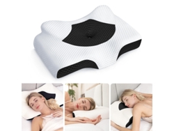 Almohada Cervical Osteopática, Almohadas De Espuma Viscoelástica Inodoras Con Diseño Hueco, Almohada Ortopédica Ajustable