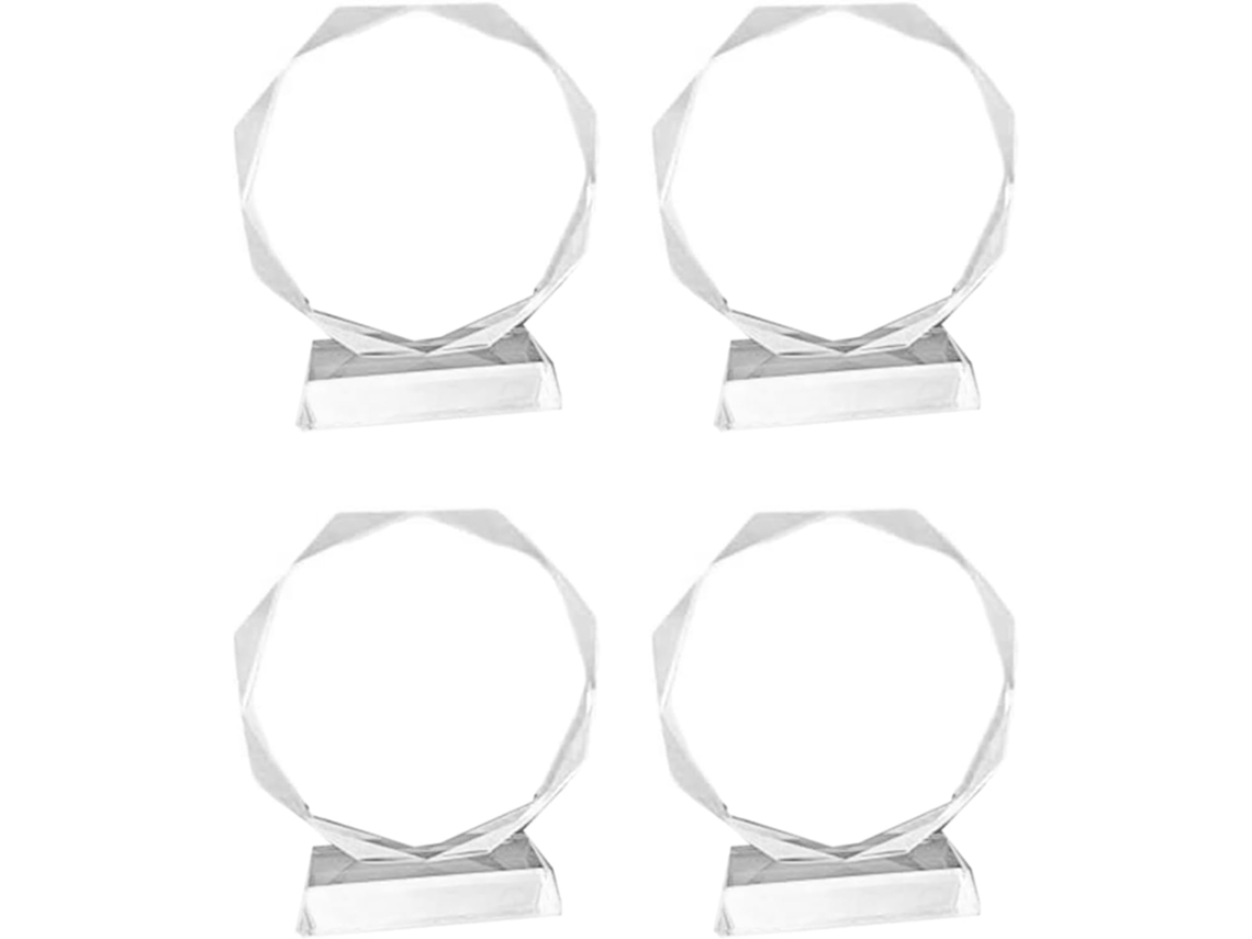 4 Trofeos De Cristal, Medalla De La Virgen, Premio De Graduación, Adornos Conmemorativos, Premio