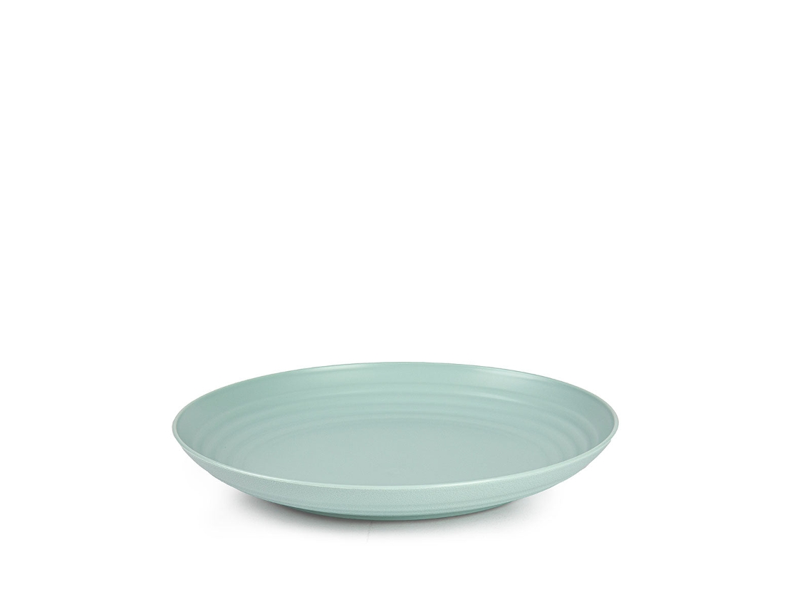 Plato Llano 25 Cm Reutilizable Ideal Fiestas Verde PLASTIC FORTE