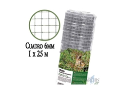 Malla Metálica 1 X 25 M Cuadros 6 Mm Valla Galvanizada De Alambre SUINGA