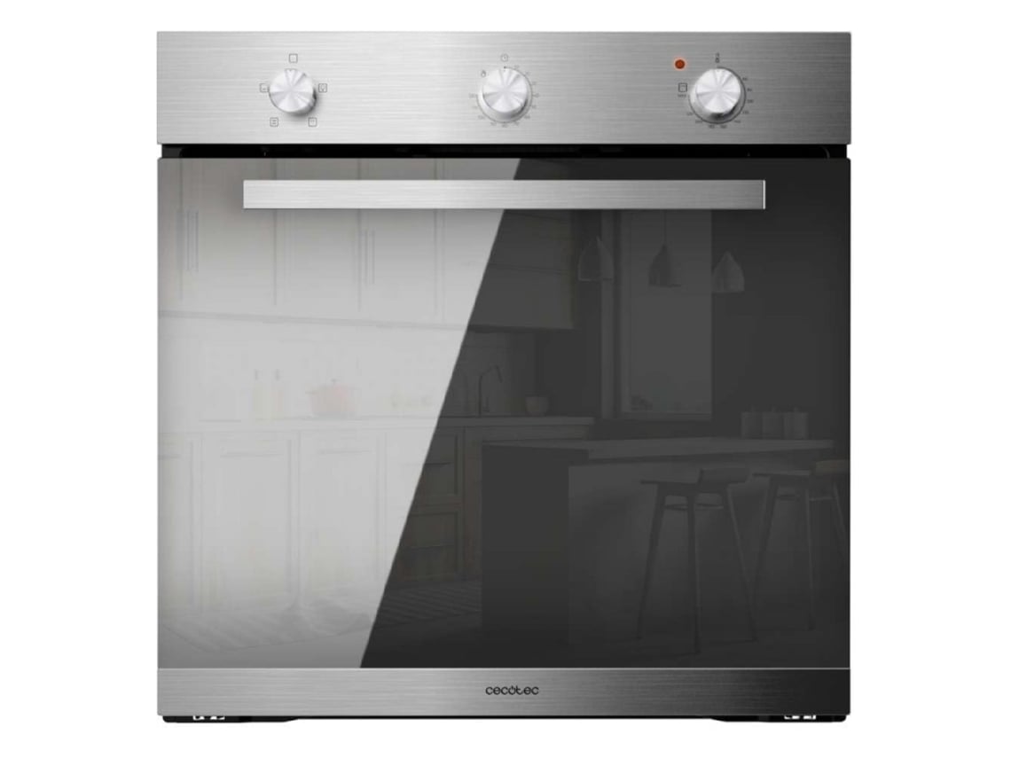 Cecotec Bolero Hexa C136000 Mirror Time Horno encastrable 77 l de capacidad, 4 funciones, 2800 W.