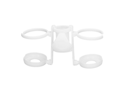 Portavasos Colgante Ligero Y Duradero Para Sombrilla De Playa, Ideal Para Viajes, Color Blanco.