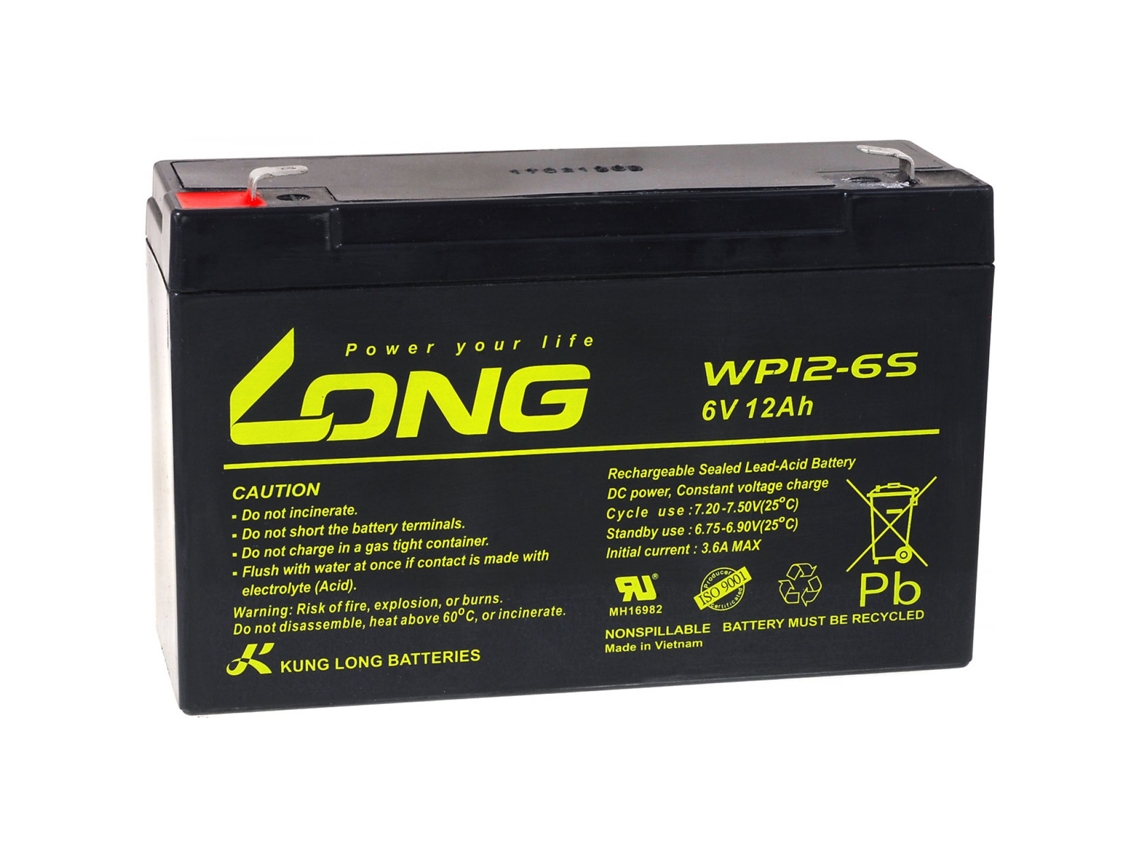 Batería POWERY para Scooters eléctricas 6V 12Ah