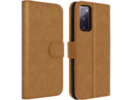 Funda Samsung Galaxy S20 FE AVIZAR Libro Billetera Marrón
