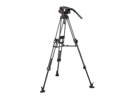 Tripode Manfrotto - Kit video c/trípode carbono Fast 645 + rótula 509HD. Estab. Central