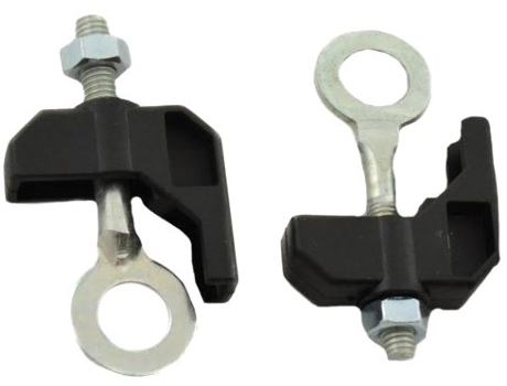 Chain tensioner Gazelle silver / black 2 pieces SIMSON