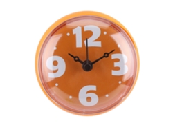 Reloj De Pared Impermeable Para Baño Con Ventosa Para Espejo De Ducha - Naranja