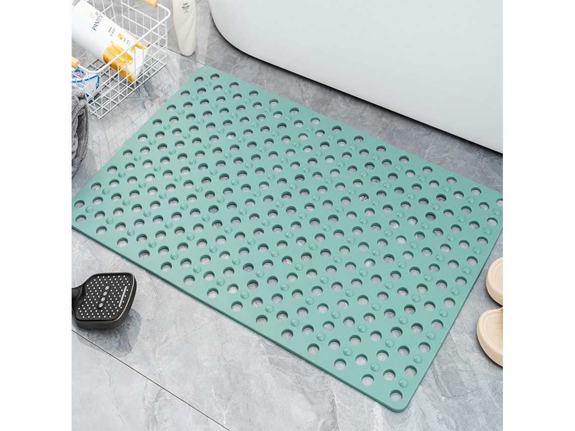 Alfombrilla De Baño Antideslizante Para Masaje De Pies Con Ventosa Y Orificio De Drenaje (verde/36 X 72 Cm) Digitallab