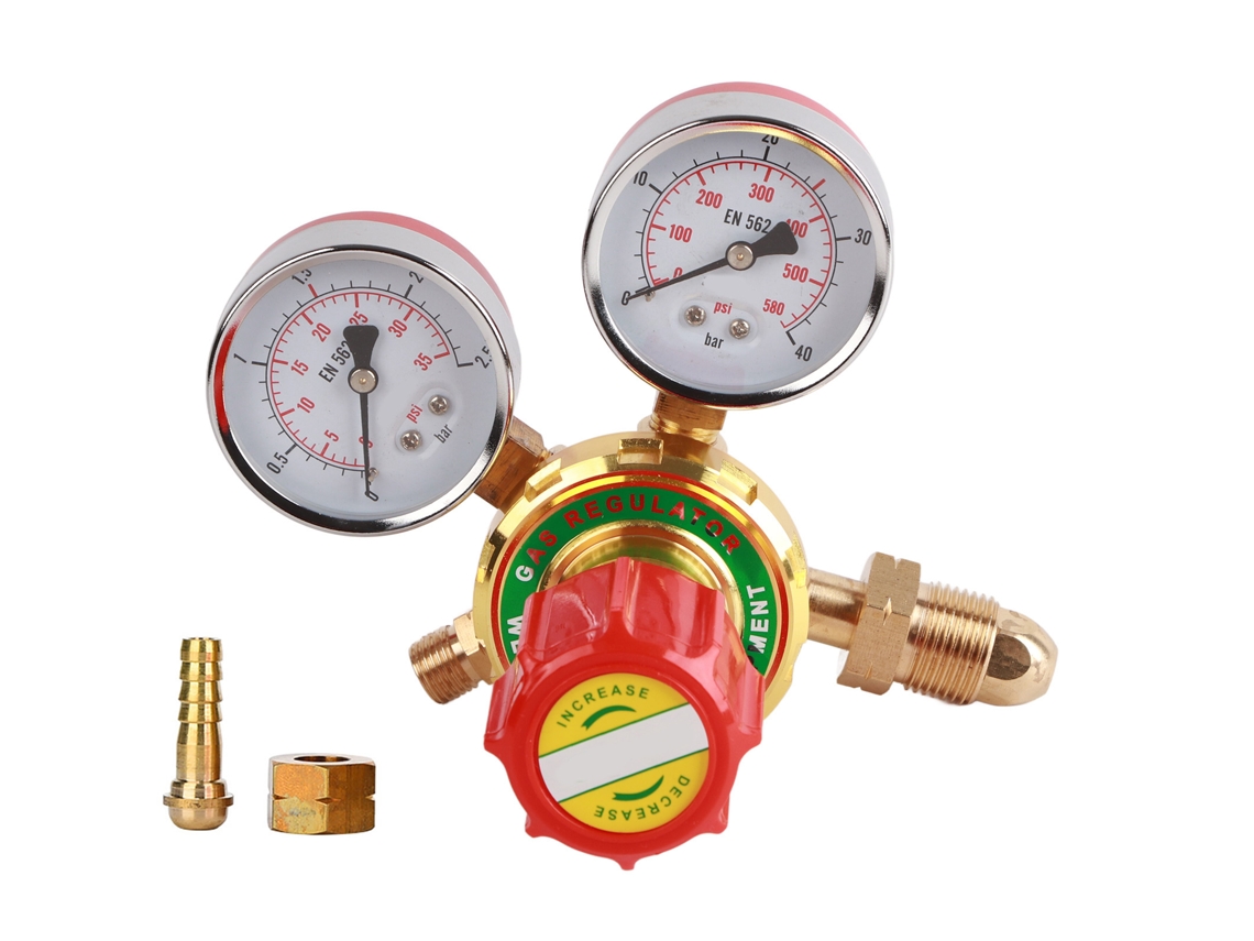 Regulador De Presión De Acetileno Wx-yqe-03/60 G5/8 Rosca Cga580 Para Soldadura Y Corte