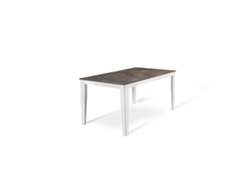 Grande - Mesa extensible (156/316 x 90 cm) en Melamina Blanco STONES