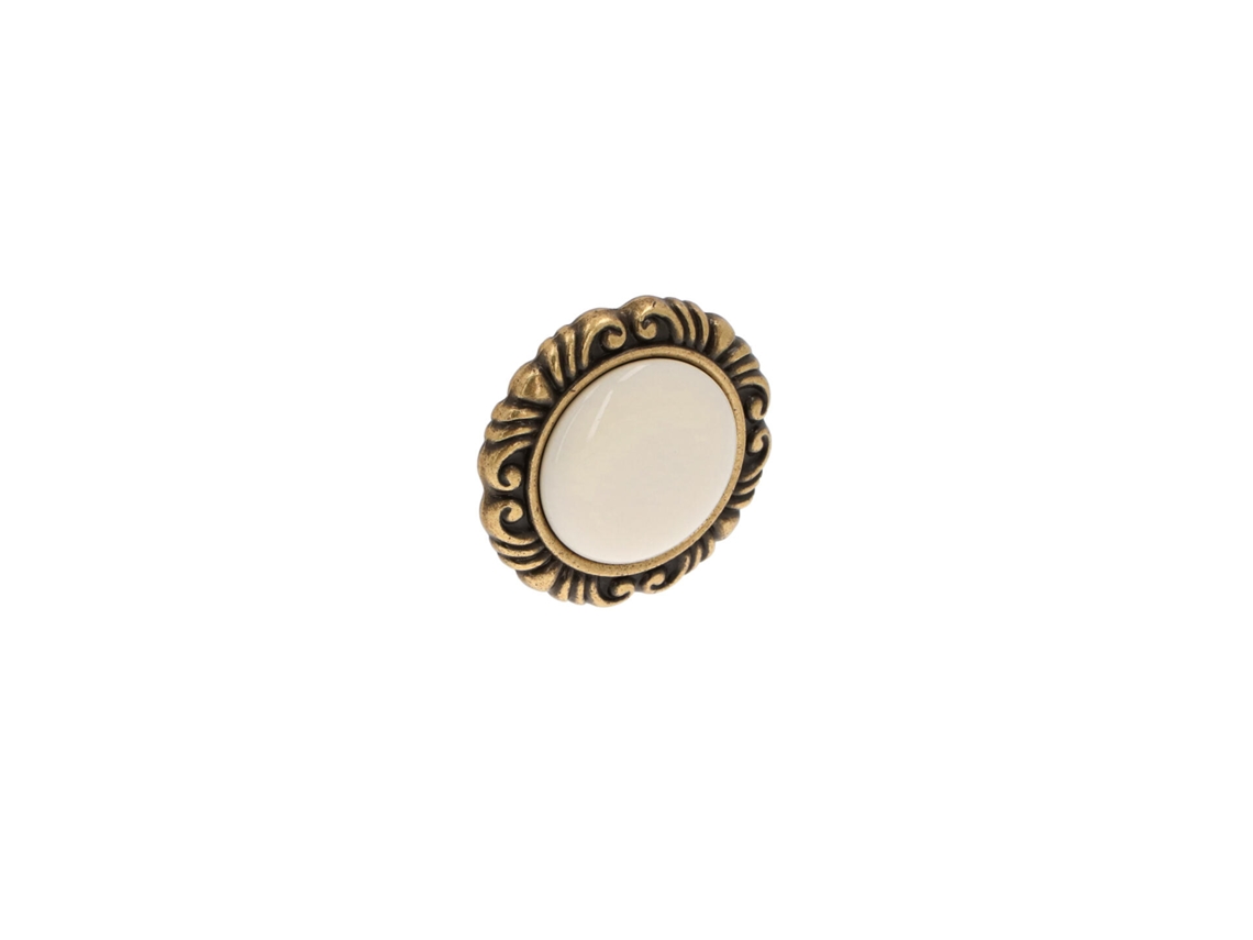 Pomo Para Muebles En Zamac Y Porcelana Diámetro 41mm Florencia Antigua Lote De 25
