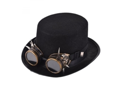 2026-sombrero Alto Steampunk Con Gafas Para Halloween Fiesta Cosplay Artesanal Accesorios Estilo E