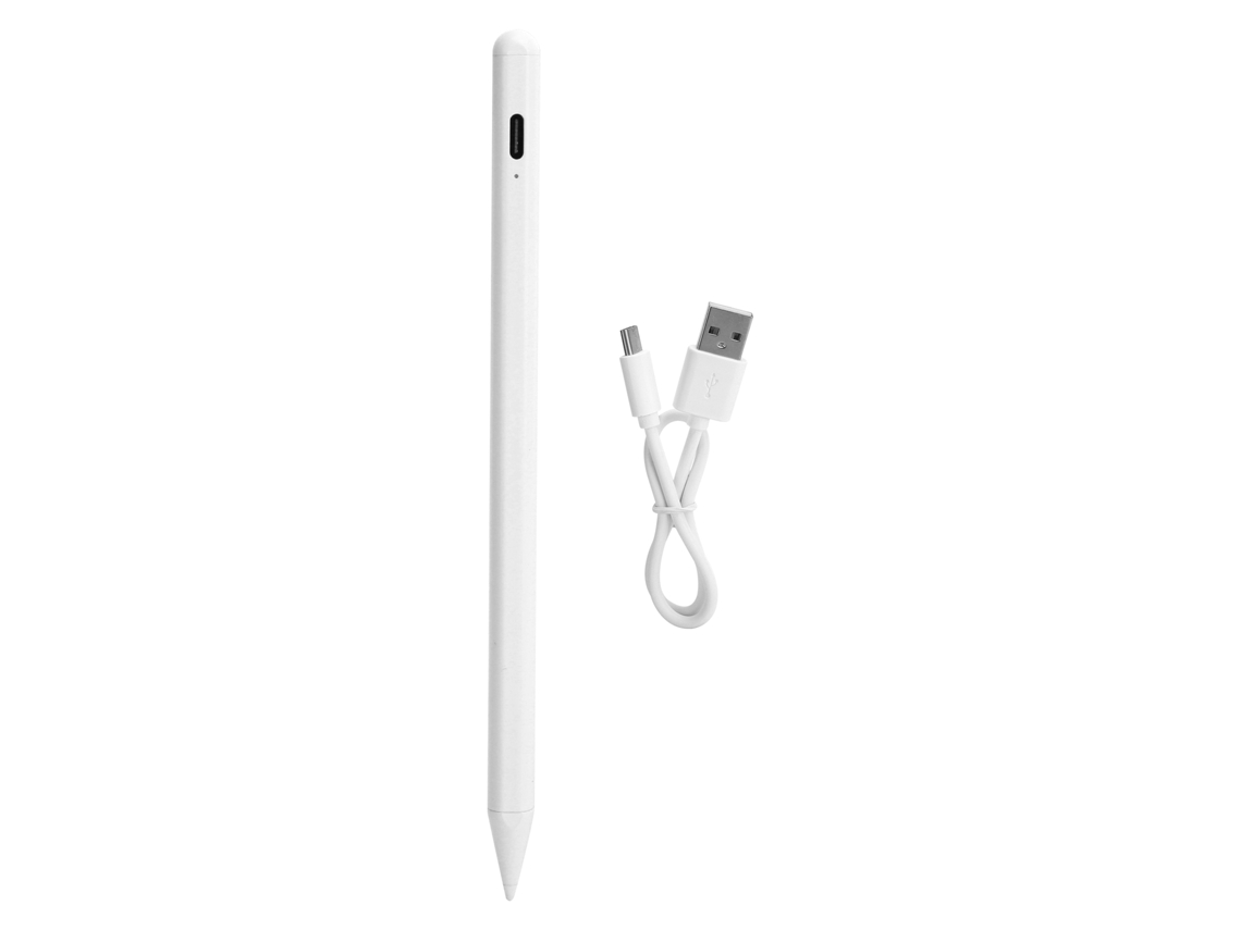 Lápiz óptico activo antitáctil con punta espiral para pantallas capacitivas y tabletas gráficas (k10 Blanco)