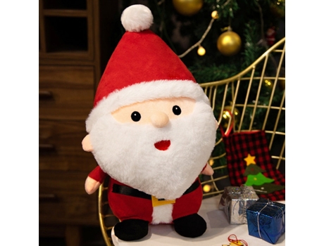Regalos de navidad Papá Noel peluche adorno de fiesta colgante de árbol de Navidad 40cm-3