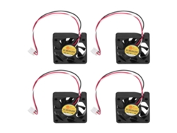 4 ventiladores de refrigeración silenciosos de 12 V CC con 3 cables