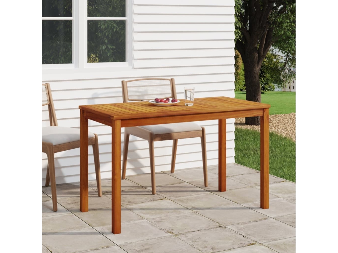 Mesa de jardín LOVELY HOME de madera maciza de acacia (110 x 55 x 67 cm)