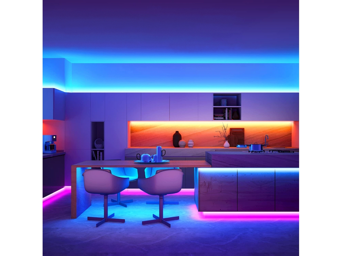 Tira De Luces Led Rgb Para Tv, Pc Y Videojuegos Con Control Remoto Usb, Multicolor, 0,5-5 M