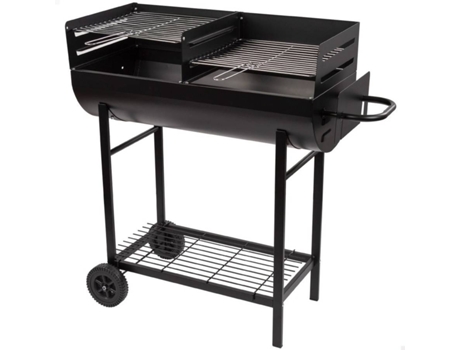 Barbacoa de Carbón con Doble Parrilla AKTIVE (97x42x96 cm)