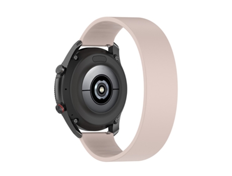 Correa de Silicona 22mm longitud de la banda 129mm para Samsung Huawei Honor Garmin - rosa