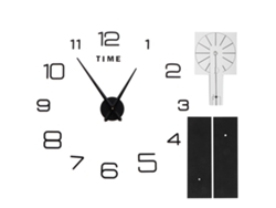 Reloj de pared acrílico DIY, sin marco, espejo decorativo
