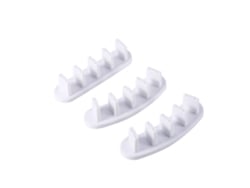 Rebe-3 Peças Moldura De Prática De Unhas Artísticas 10 Unhas Falsas Base De Pontes Artificiais Para Manicure (branco)