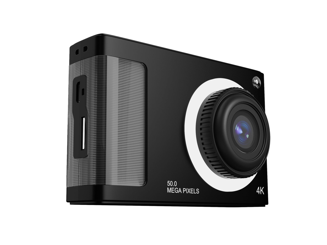 Cámara compacta portátil Chrui HD 1080p, zoom 16x, 48 MP, pantalla LCD de 2,4 pulgadas (negra)