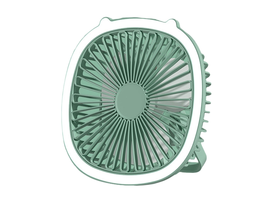 Ventilador de escritorio recargable, ventilador personal giratorio de 90° con batería de 4000 Mah, ventilador de escritorio