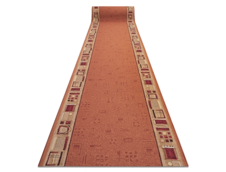 Alfombra de pasillo con refuerzo de goma JENA color cobre 120cm