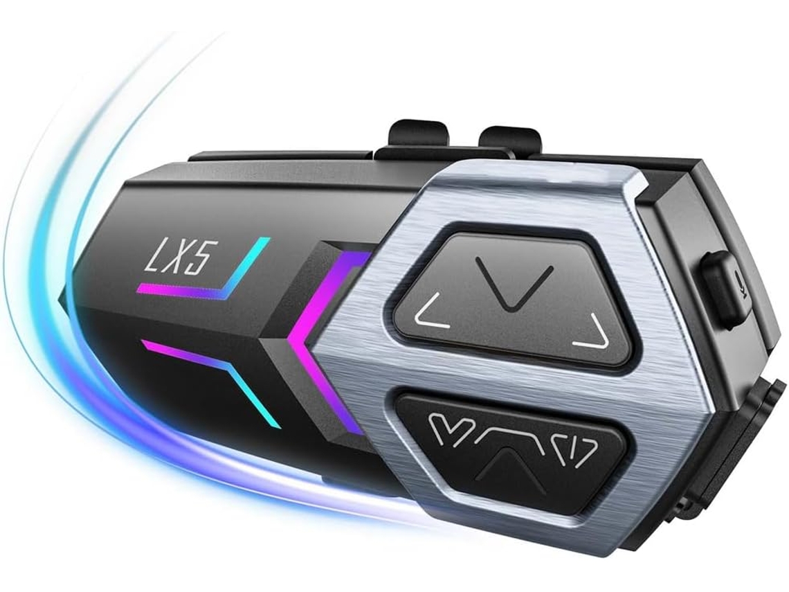 Auriculares Para Casco De Motocicleta Lx5 Para 10 Motociclistas, Altavoz Manos Libres De 2000 M