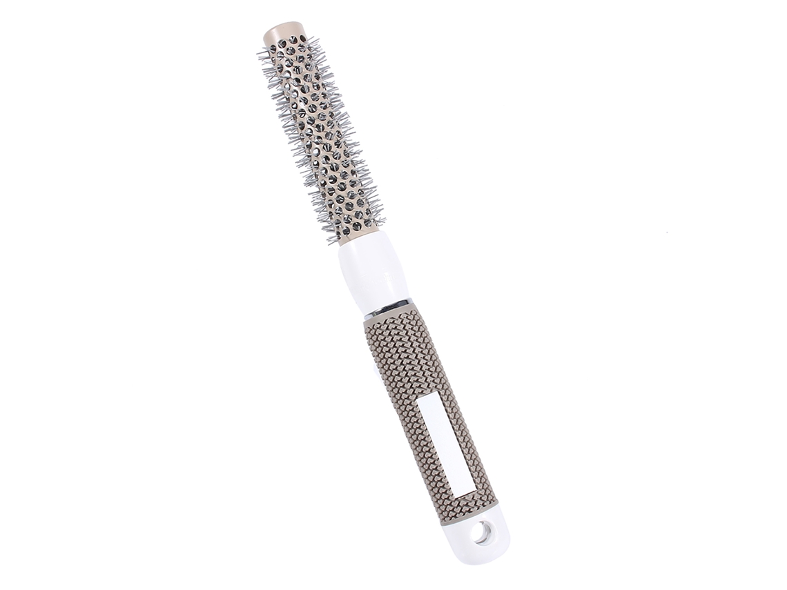 Pincel Redondo De Barbería Para Peinado Profesional Comb Resistente A Altas Temperaturas Cerámica Hierro 19mm