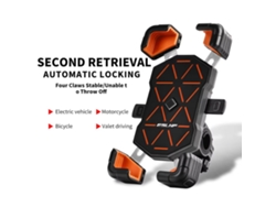 Soporte universal para teléfono móvil para bicicleta Eslnf de 4,5 a 7,2 pulgadas. Se fija firmemente al manillar. Compatible con GPS de motocicleta.
