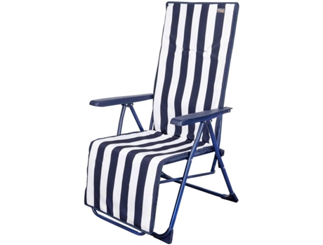Silla tumbona plegable AKTIVE 5 posiciones rayas marineras