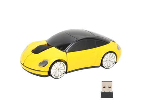 Ratón Inalámbrico 2.4G USB 1600 DPI - Amarillo