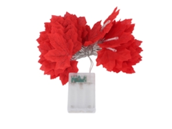 Guirnalda De Luces Con Hojas De Arce, 4 M, 40 Led, Brillante, Decorativa, Ideal Para Navidad, Halloween Y Otoño.