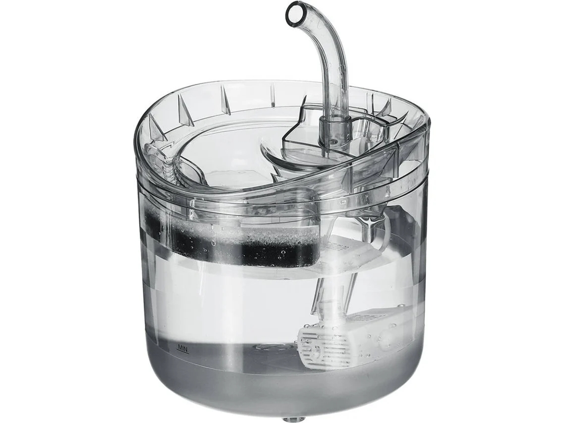 Fuente de agua USB ELORY para gatos, con recipiente de filtrado automático.