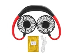 Ventilador De Cuello (plegable, Luminoso, Recarga Usb Con Aromaterapia)