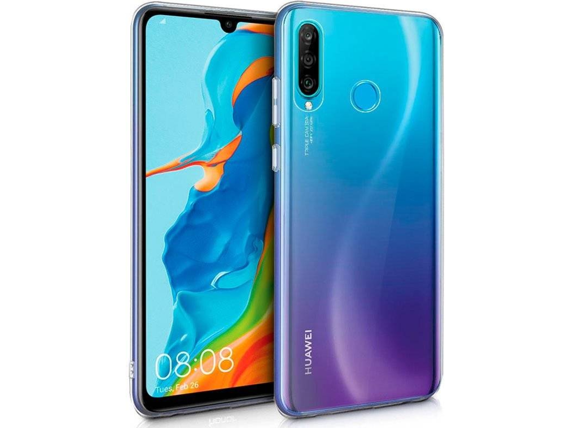 Carcasa Huawei P30 Lite COOL Silicona Transparente