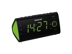 Despertador De Radio Sencor Src 170 Gn Con Sintonizador Pll Fm Y Pantalla Led Verde