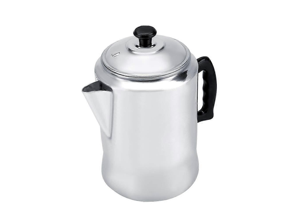 Cafetera italiana tipo moka, de aluminio, para cocina de gas, con tapa, estilo italiano, compatible con inducción.