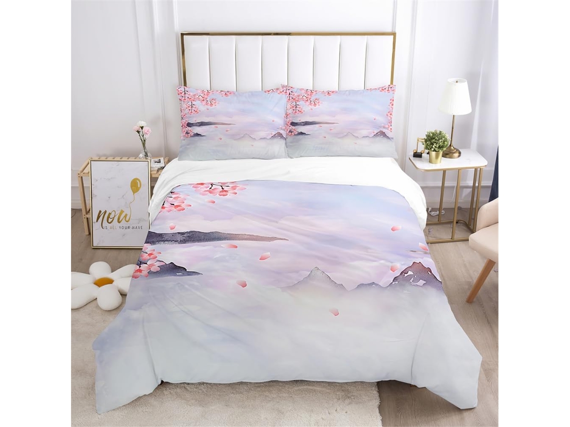 Juego Ropa Cama Estampado Niñas Funda Nórdica Almohada Material Microfibra Color Juego Niños Diseño 200x200 Cm