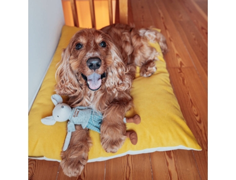 Cama para Perros THE HAPPY NEST Amarillo (65 x 85 cm)