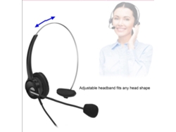 Auriculares Usb De Un Solo Lado Con Control De Volumen Para Centros De Llamadas Y Ordenadores.