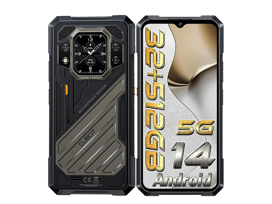 CUBOT Kingkong X Smartphone 6.583'' 32GB 512GB 10200mAh Android 14 DUAL SIM 5G Negro